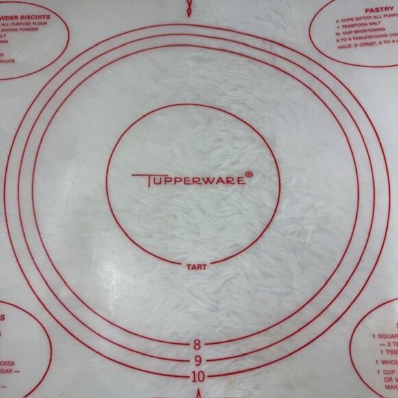 Vintage 1965 Tupperware Baking Recipe Mat + Refillable Plastic Roller - Picture 6 of 12